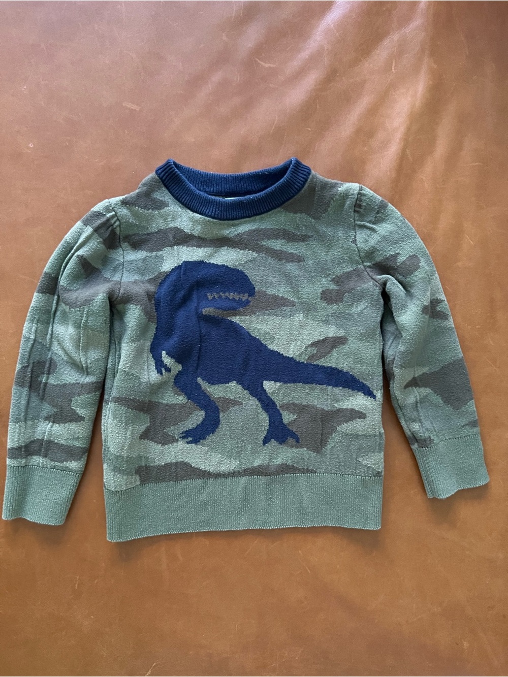 GAP Dinosaur Camouflage Cotton Sweater, 4yrs